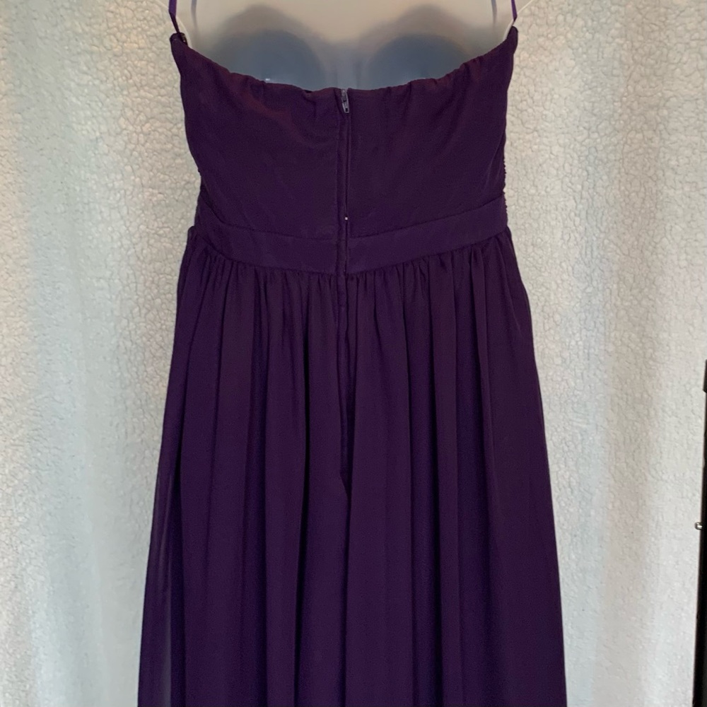 EUC Tevolio Grecian-style strapless gown, built-in bra - Picture 4 of 10